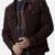 Brown Suede Trucker Style Casual Leather Jacket Mens
