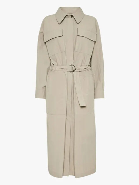 Brunello Cucinelli belted trench coat