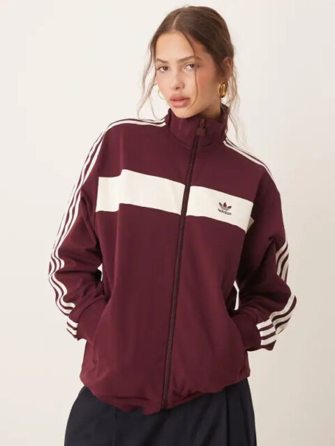 Burgundy Adidas Jacket
