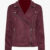 Burgundy Suede Leather Biker Moto Jacket