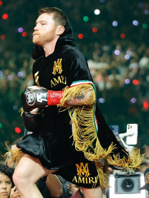 Canelo Amiri Black Velvet Robe