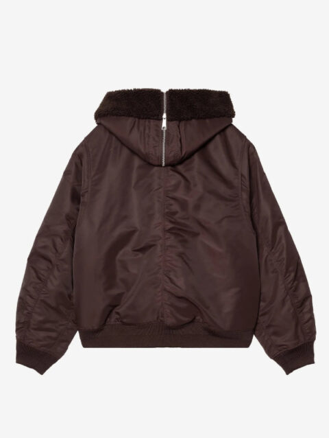 Carhartt Oltera Hooded Bomber Jacket Brown