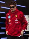 Charles Leclerc Scuderia Ferrari 2025 Special Edition Las Vegas Race Hoodie Red