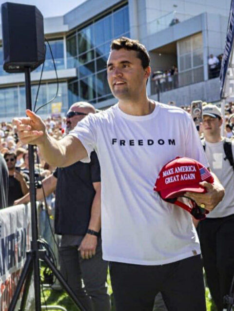 Charlie Kirk Freedom T-shirt White