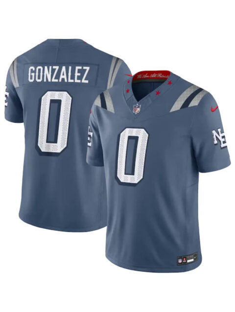 Christian Gonzalez New England Patriots Nike Rivalries Jersey