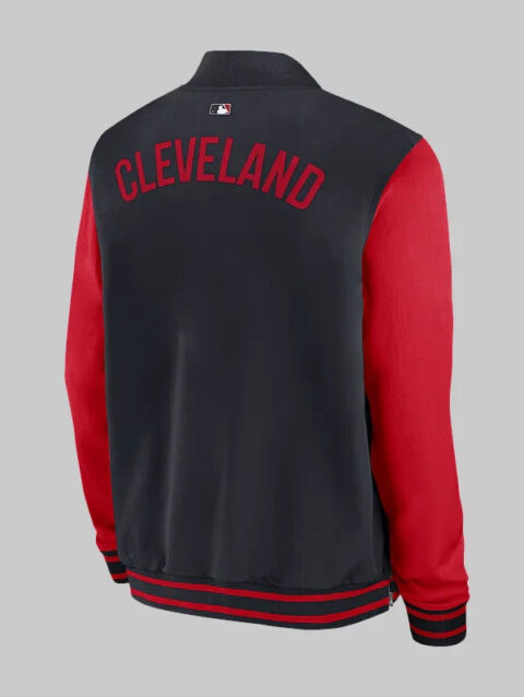 Cleveland Guardians Authentic Collection Dugout Mens Nike MLB Full-Zip Bomber Jacket