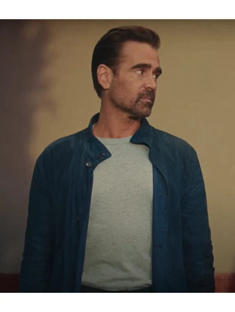 Colin Farrell A Big Bold Bautiful Journey Jacket Blue