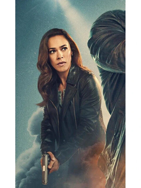 Count down Amber Oliveras Black Leather Jacket