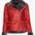 Crimson Frost Shearling Leather Jacket