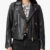 Dalby Slim Fit Leather Biker Jacket