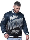 Dallas Cowboys Starter Pass Rush Varsity Jacket Navy
