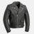 Daniel Black Biker leather Jacket Front