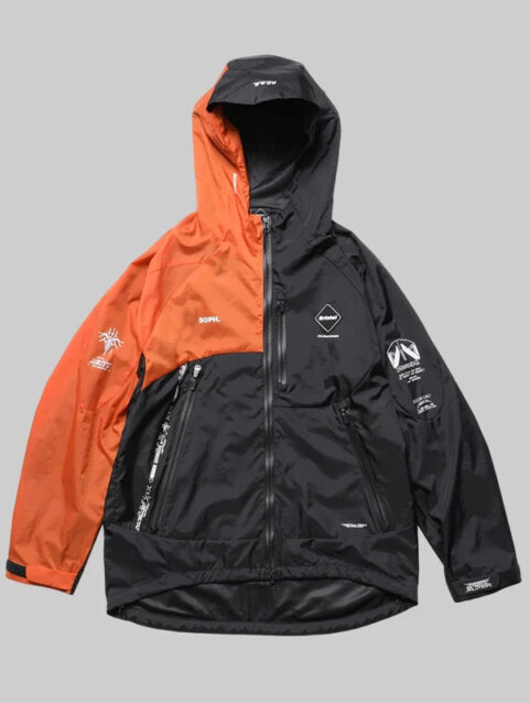 Death Stranding 2 x F.C. Real Bristol Jacket Orange & Black