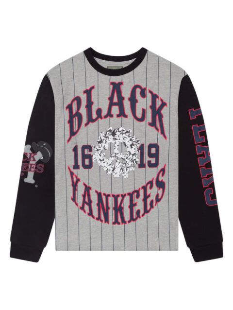 Denim Tears Black Yankees Pinstripe Long Sleeve Tee