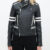 Diesel Black_White Leather Moto Jacket