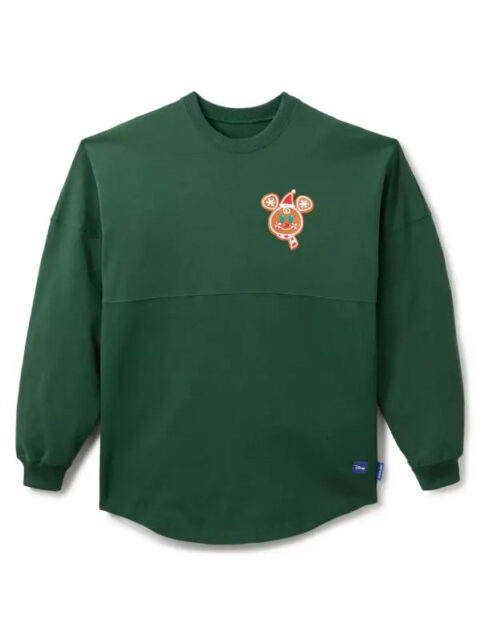 Disney Mickey Mouse and Friends Gingerbread Spirit Jersey Sweatshirt Green