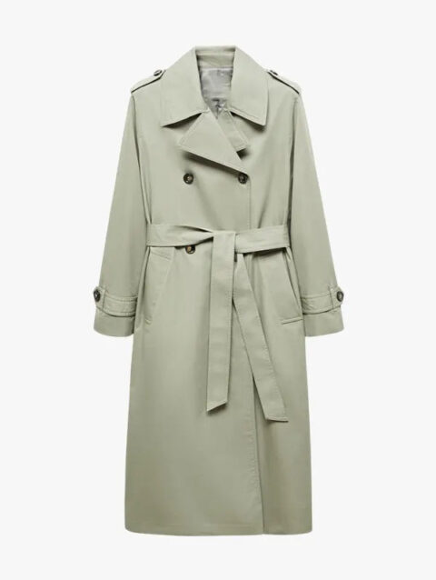 Double-breasted trench coat