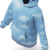 Drake Cloud Print Hoodie Bue