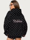 Edikted Polka Dot Hoodie Black