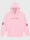 Even In Arcadia Floral Sleep Token Pink Hoodie