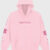 Even In Arcadia Floral Sleep Token Pink Hoodie