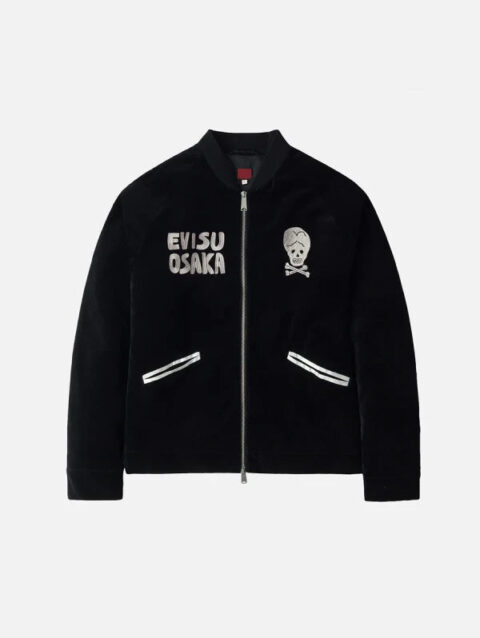 Evisu Osaka Padded Souvenir Jacket Black