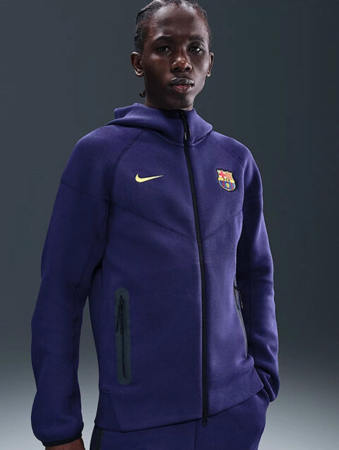 FC Barcelona Nike Tech Fleece Windrunner Soccer Hoodie