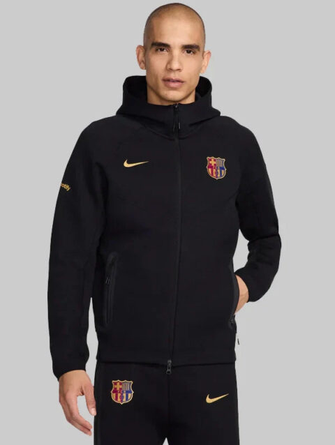 Fc-Barcelona-Black-Tech-Fleece-Jacket-Black