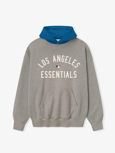 Fear Of God Essentials Dodgers Sport Hoodie Grey