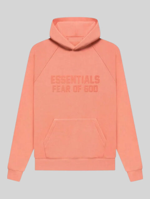 Fear of God Pink Coral Essentials Hoodie