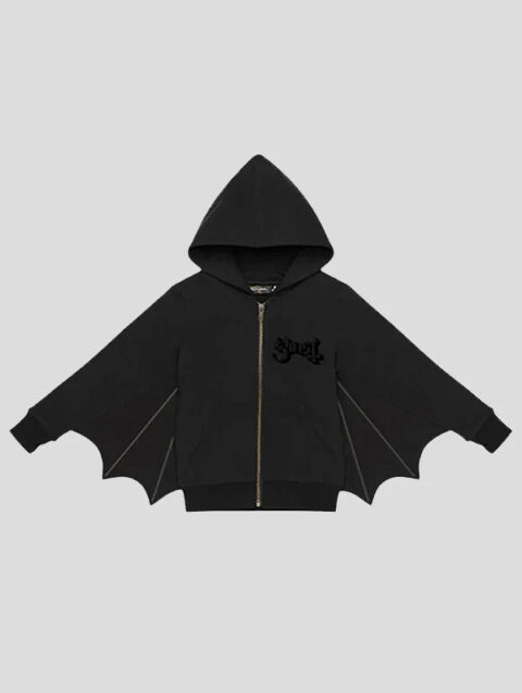 Ghost Bat Hoodie Black