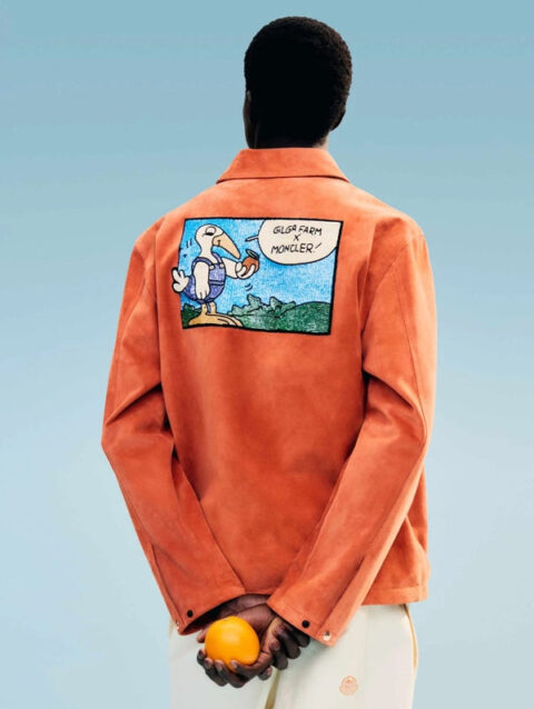 Gilga Farm x Moncler Orange Suede Jacket