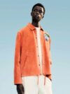 Gilga Farm x Moncler Suede Jacket Orange