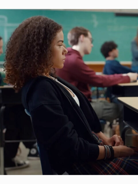 Ginny Georgia S03 Ginny Miller Blue Zip-Up Hoodie