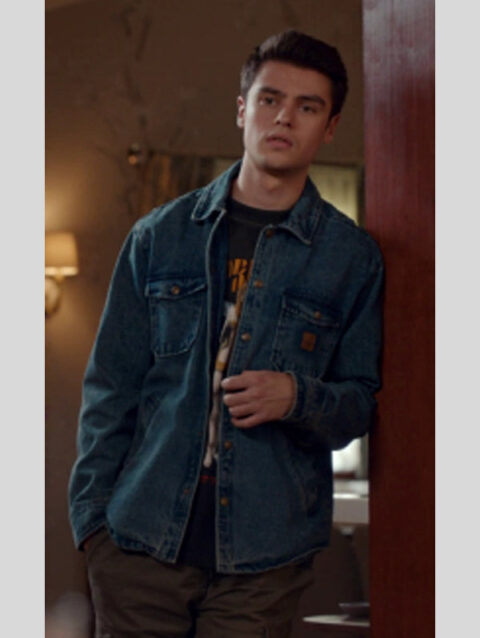 Ginny and Georgia S03 Marcus Baker Blue Denim Jacket