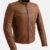 Grayson Mens Leather Brown Jacket Front