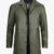 Green 34 Length Leather Coat