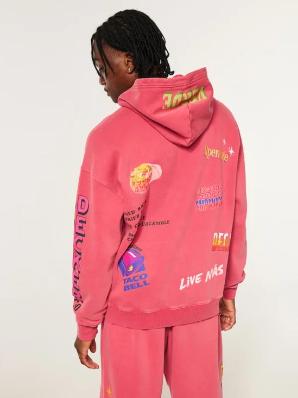 Hollister x Taco Bell Boxy Hoodie Red