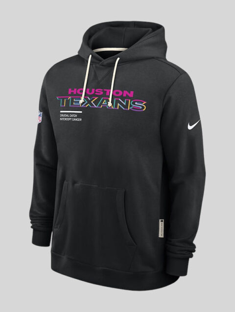 Houston Texans Nike Black 2025 Crucial Catch Hoodie