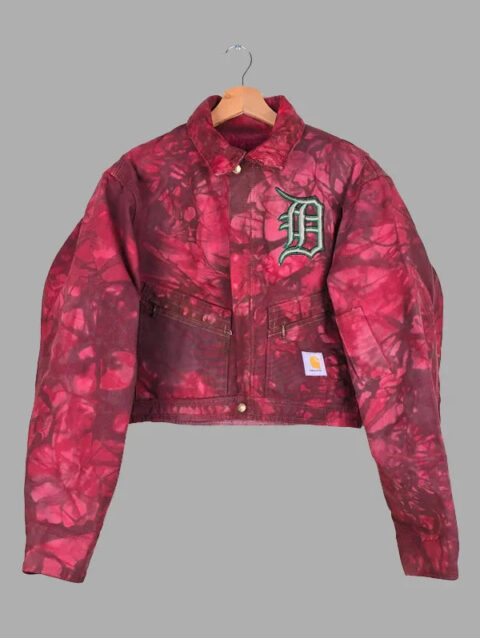 Igalaseries Vintage Carhartt X Detroit Cropped Jacket Camo Red