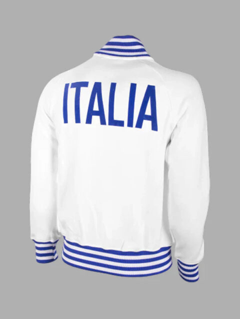 Italy 1982 Retro Football Jacket White
