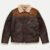 Jackson Brown Leather Sherpa Jacket