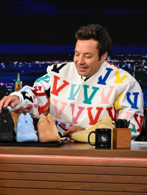 Jimmy Fallon Immortal Varsity Jacket White