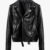 John Elliott Black Leather Moto Jacket