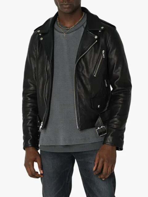 John Elliott Leather Moto Jacket