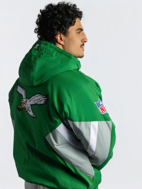 Kelly Green Eagles Starter Jacket