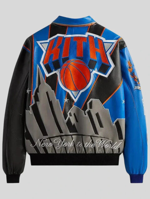 Kith Jeff Hamilton New York Knicks Leather Jacket