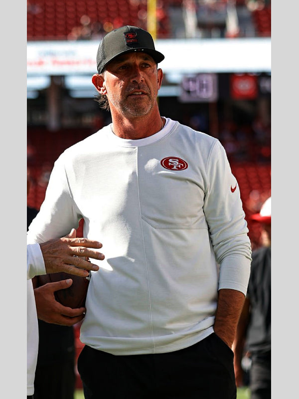 Kyle Shanahan San Francisco 49ers Nike Sideline Coach Dri-FIT Long Sleeve Shirt
