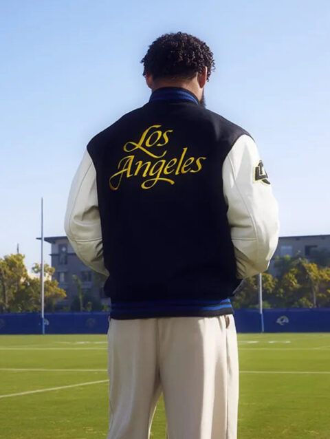 Kyren Williams LA Rams Shoe Palace Nike NFL Rivalries Varsity Jacket