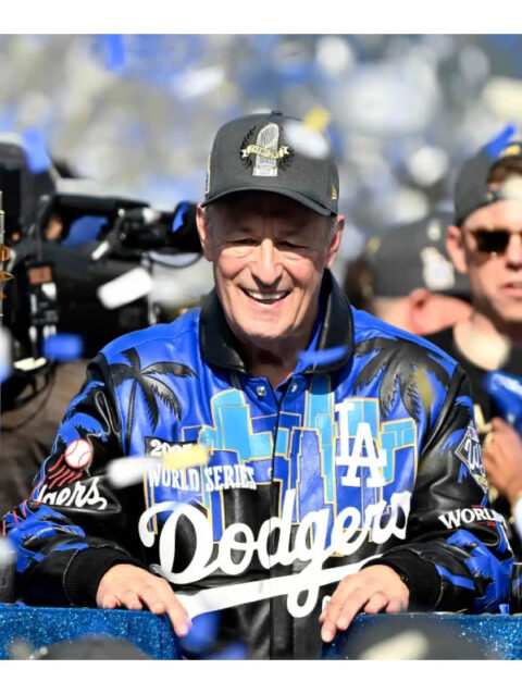 LA Dodgers Back To Back Leather Jacket